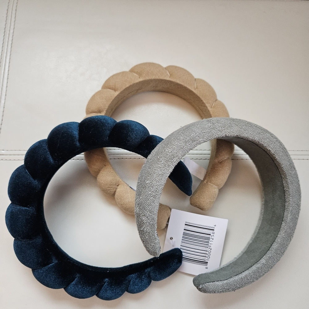 3 plush headbands